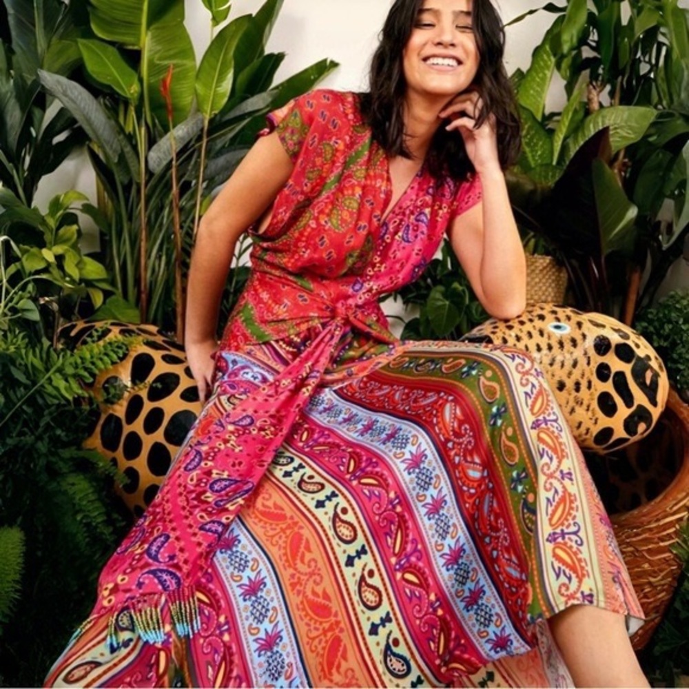 Farm Rio Colorful Bandana dress